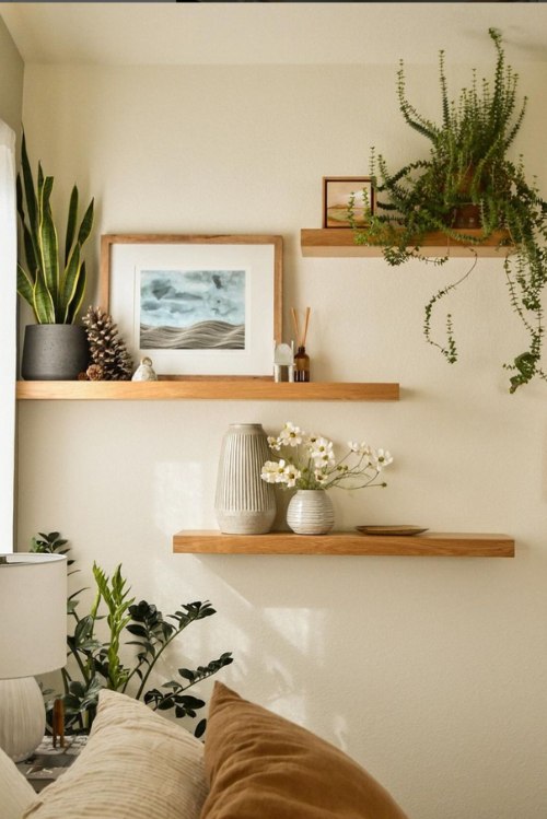 small living room ideas shelves