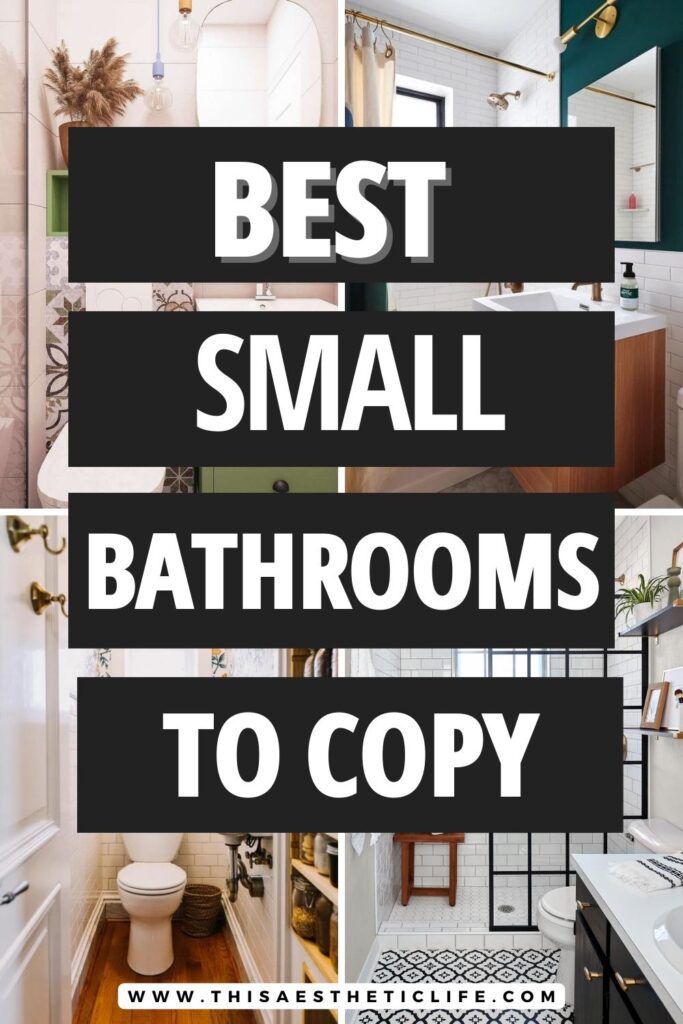 15 Clever Small Bathroom Ideas That Will Inspire You - This Aesthetic Life