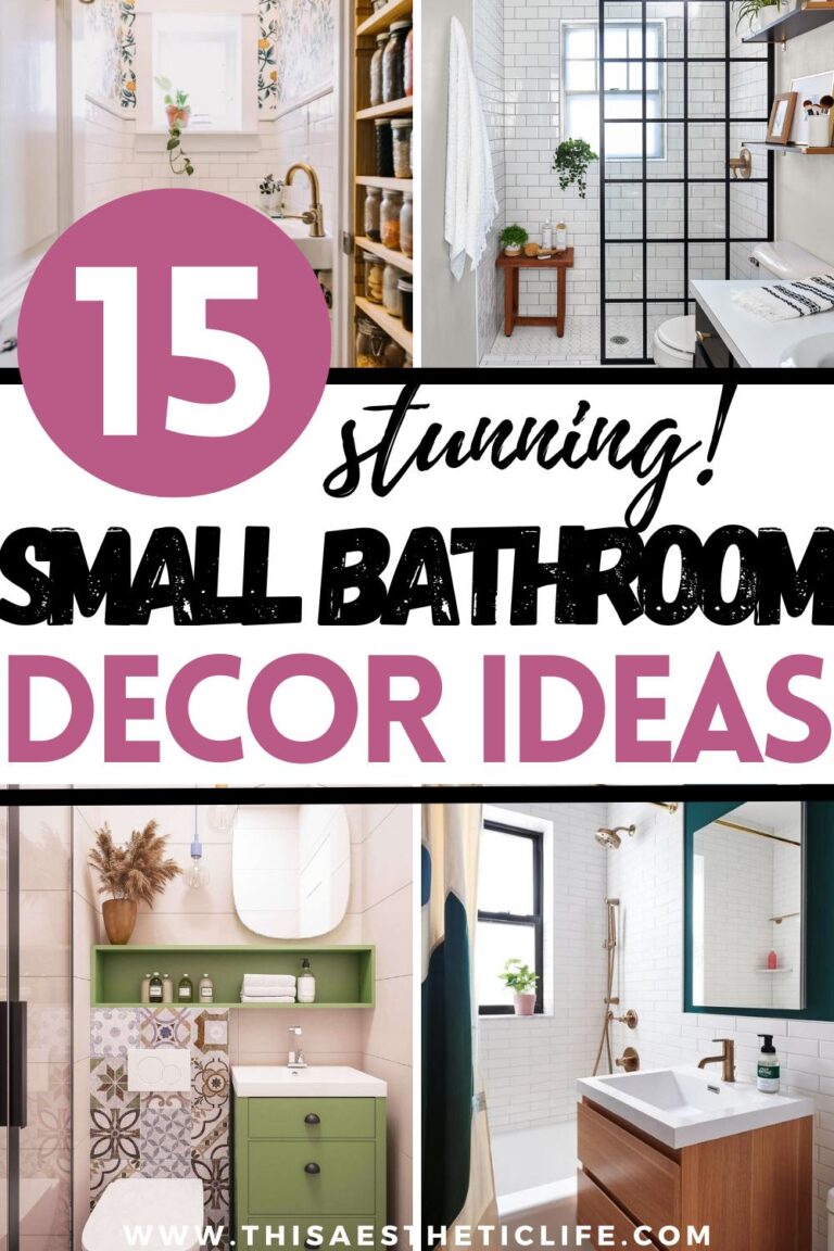 15 Clever Small Bathroom Ideas That Will Inspire You - This Aesthetic Life