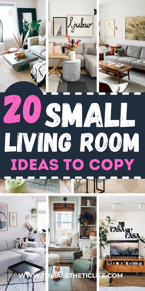 20 Surprisingly Easy Small Living Room Ideas (on A Budget) - This 