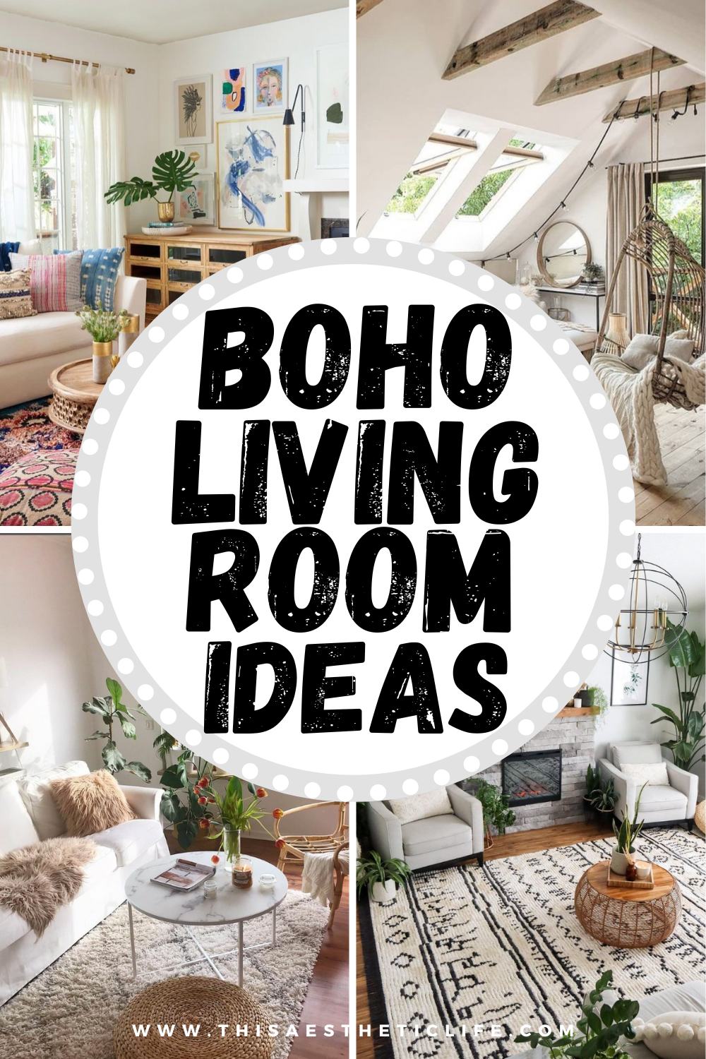 23 Effortlessly Chic Boho Living Room Ideas - This Aesthetic Life