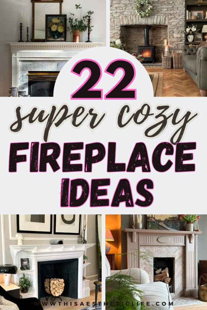 fireplace decor pinterest