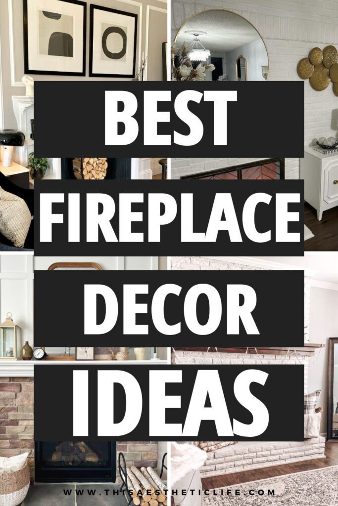 fireplace decor pinterest pin