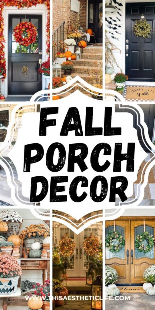 fall porch decor pinterest pin