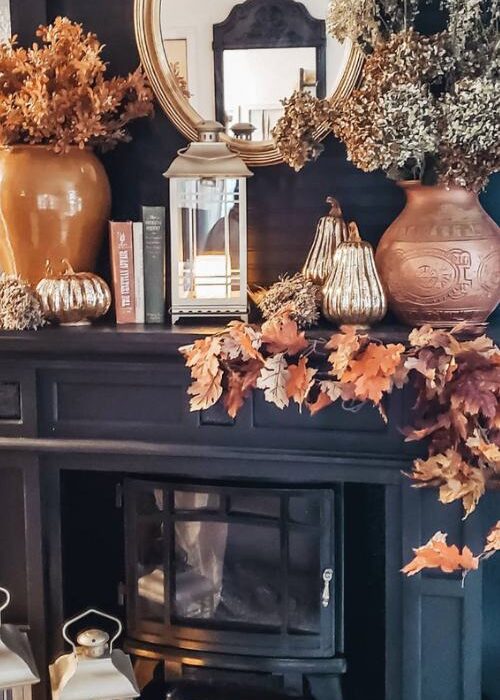 20 Chic and Cozy Fall Mantel Decor Ideas