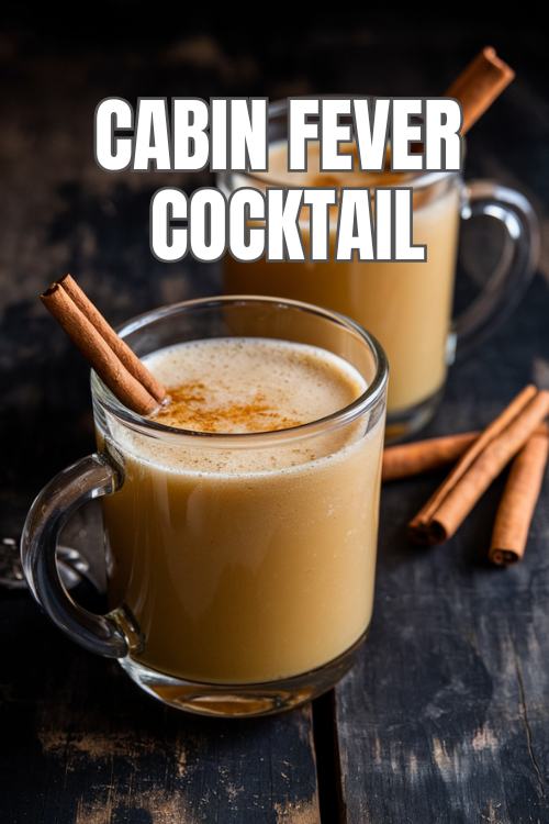 creamy hot beverage with cinnamon stick garnish and spices